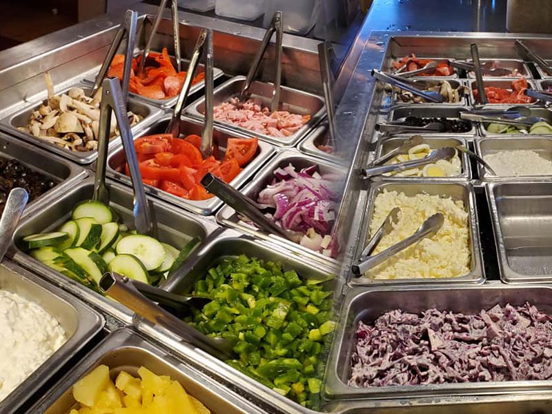 Salad Bar Everyday Special at Kingsland OPS Pizza