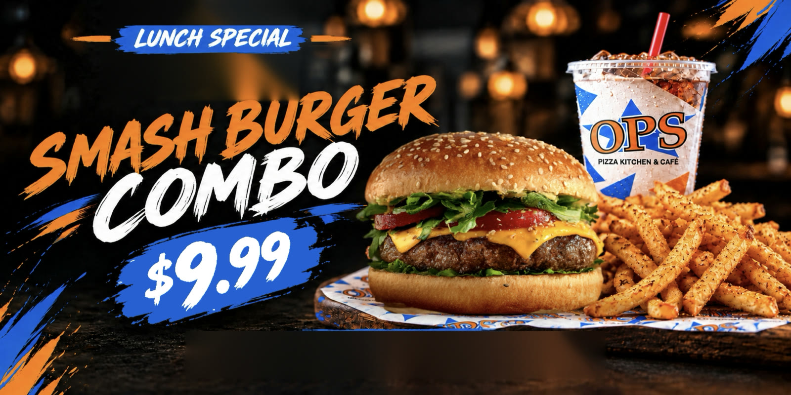 OPS lunch special: Smash Burger Combo, $9.99